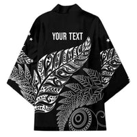 Aotearoa Personalized Lawn Bowls Maori Kimono New Zealand Black Tribal Silver Fern LT7 - Polynesian Pride
