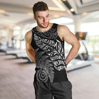 Aotearoa Personalized Lawn Bowls Maori Men Tank Top New Zealand Black Tribal Silver Fern LT7 Black - Polynesian Pride