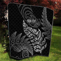 Aotearoa Personalized Lawn Bowls Maori Quilt New Zealand Black Tribal Silver Fern LT7 - Polynesian Pride