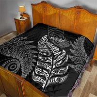 Aotearoa Personalized Lawn Bowls Maori Quilt New Zealand Black Tribal Silver Fern LT7 - Polynesian Pride