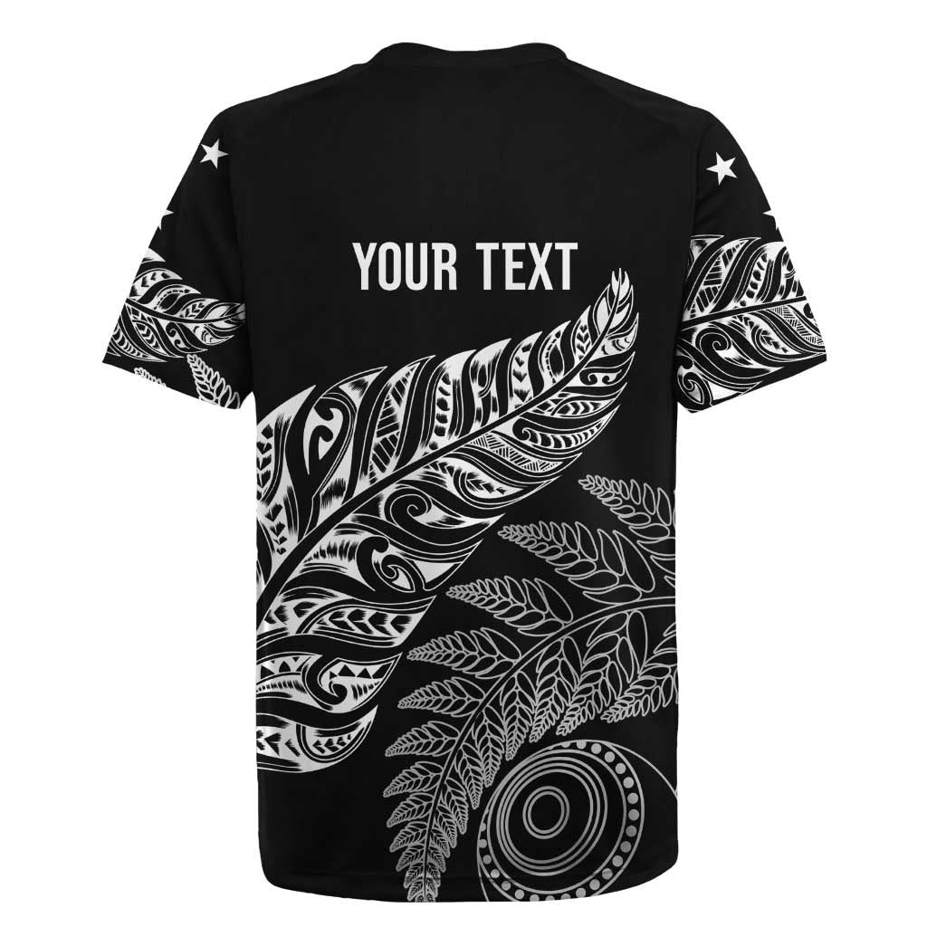 Aotearoa Personalized Lawn Bowls Maori Rugby Jersey New Zealand Black Tribal Silver Fern LT7 - Polynesian Pride