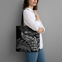 Aotearoa Personalized Lawn Bowls Maori Tote Bag New Zealand Black Tribal Silver Fern LT7 - Polynesian Pride