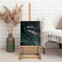 Aotearoa Personalized Lawn Bowls Maori Canvas Wall Art New Zealand Paua Shell Tribal Silver Fern LT7 - Polynesian Pride