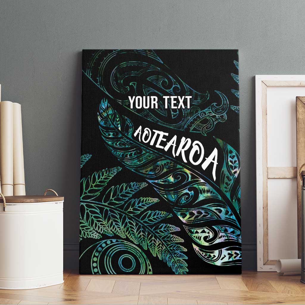 Aotearoa Personalized Lawn Bowls Maori Canvas Wall Art New Zealand Paua Shell Tribal Silver Fern LT7 - Polynesian Pride
