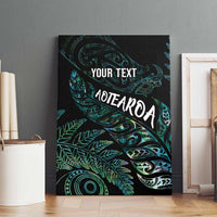 Aotearoa Personalized Lawn Bowls Maori Canvas Wall Art New Zealand Paua Shell Tribal Silver Fern LT7 - Polynesian Pride
