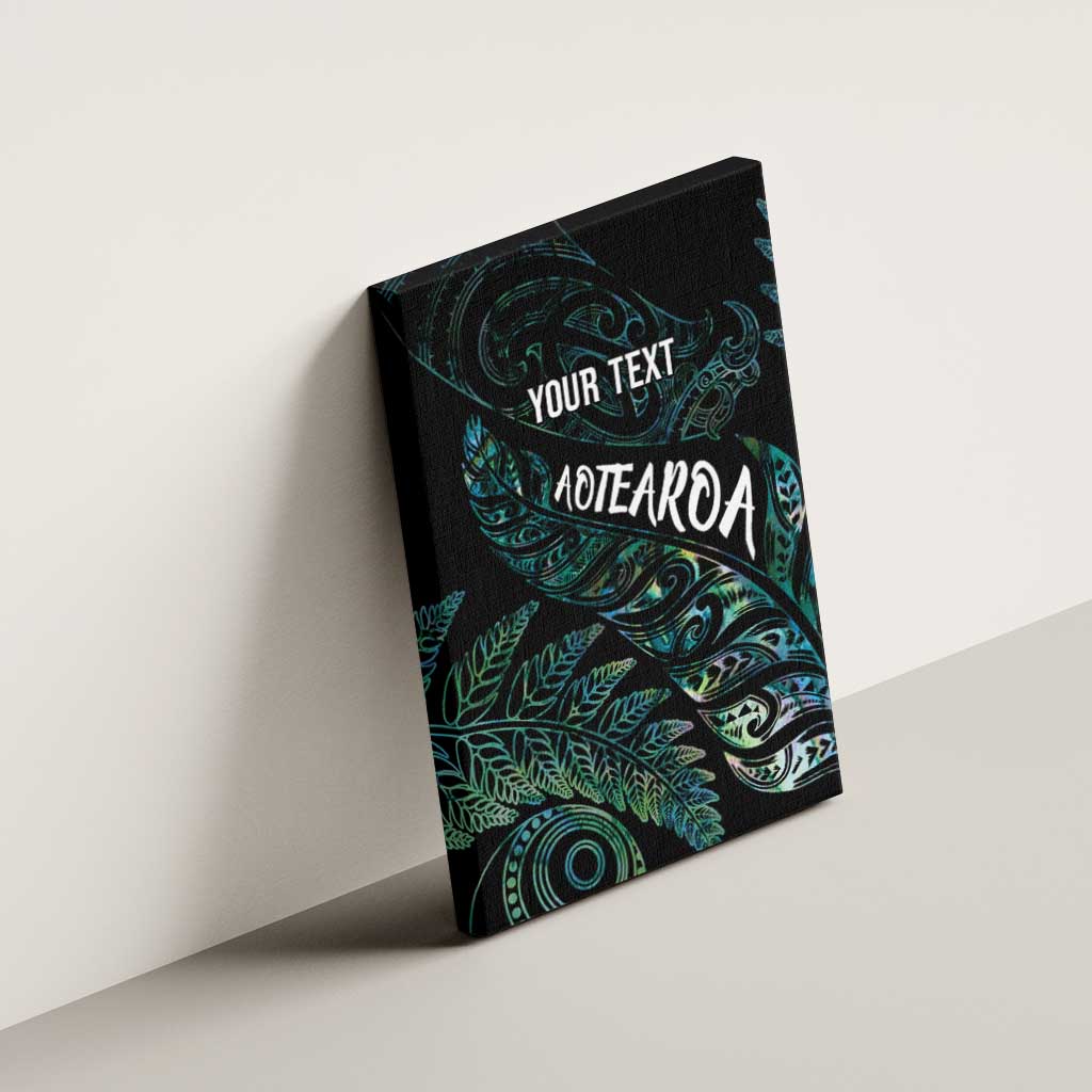 Aotearoa Personalized Lawn Bowls Maori Canvas Wall Art New Zealand Paua Shell Tribal Silver Fern LT7 - Polynesian Pride