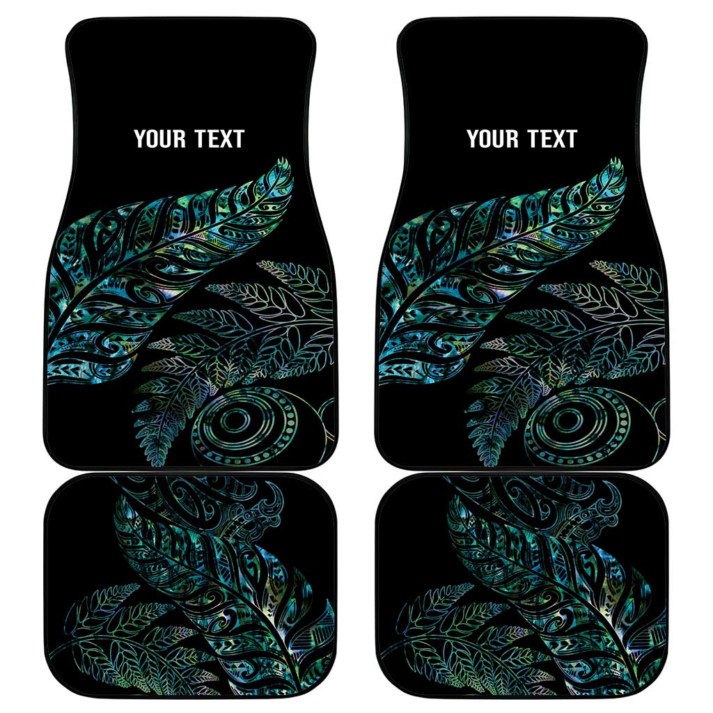 Aotearoa Personalized Lawn Bowls Maori Car Mats New Zealand Paua Shell Tribal Silver Fern LT7 - Polynesian Pride