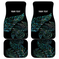 Aotearoa Personalized Lawn Bowls Maori Car Mats New Zealand Paua Shell Tribal Silver Fern LT7 - Polynesian Pride