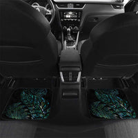 Aotearoa Personalized Lawn Bowls Maori Car Mats New Zealand Paua Shell Tribal Silver Fern LT7 Set 2pcs - Back Green - Polynesian Pride