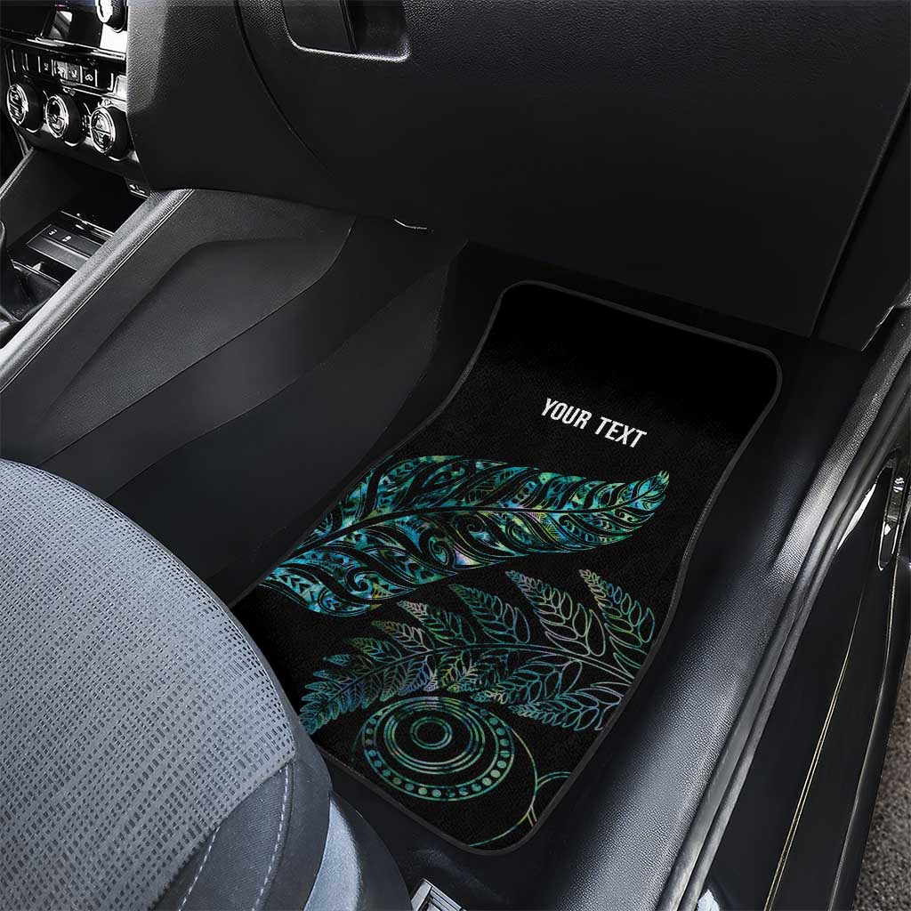 Aotearoa Personalized Lawn Bowls Maori Car Mats New Zealand Paua Shell Tribal Silver Fern LT7 - Polynesian Pride