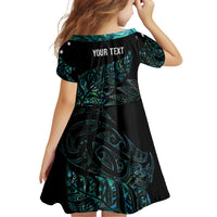 Aotearoa Personalized Lawn Bowls Maori Family Matching Tank Maxi Dress and Hawaiian Shirt New Zealand Paua Shell Tribal Silver Fern LT7 - Polynesian Pride