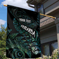 Aotearoa Personalized Lawn Bowls Maori Garden Flag New Zealand Paua Shell Tribal Silver Fern LT7 - Polynesian Pride