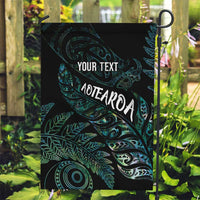 Aotearoa Personalized Lawn Bowls Maori Garden Flag New Zealand Paua Shell Tribal Silver Fern LT7 Garden Flag Green - Polynesian Pride