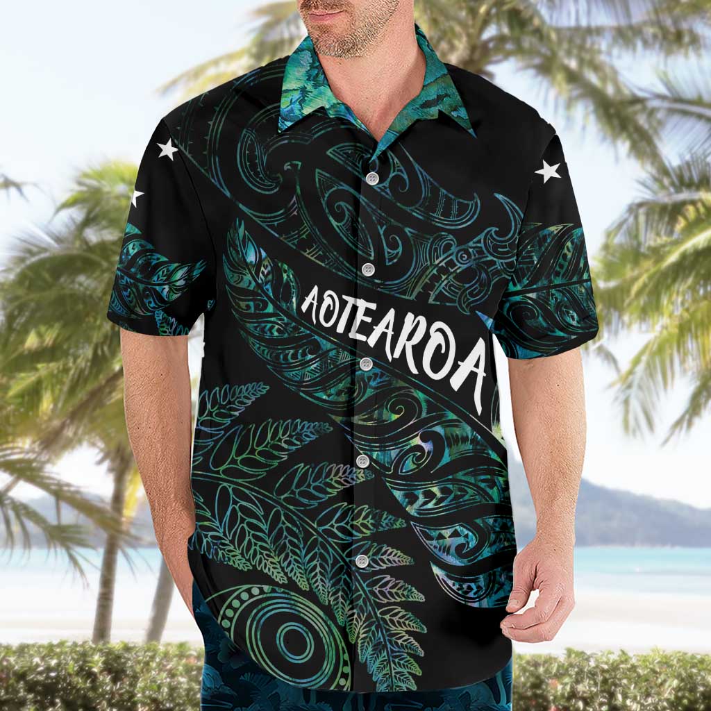 Aotearoa Personalized Lawn Bowls Maori Hawaiian Shirt New Zealand Paua Shell Tribal Silver Fern LT7 - Polynesian Pride