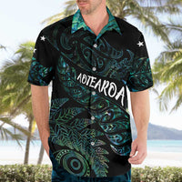 Aotearoa Personalized Lawn Bowls Maori Hawaiian Shirt New Zealand Paua Shell Tribal Silver Fern LT7 - Polynesian Pride
