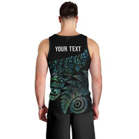Aotearoa Personalized Lawn Bowls Maori Men Tank Top New Zealand Paua Shell Tribal Silver Fern LT7 - Polynesian Pride