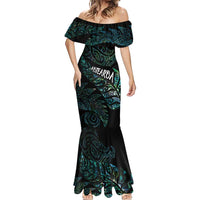 Aotearoa Personalized Lawn Bowls Maori Mermaid Dress New Zealand Paua Shell Tribal Silver Fern LT7 - Polynesian Pride