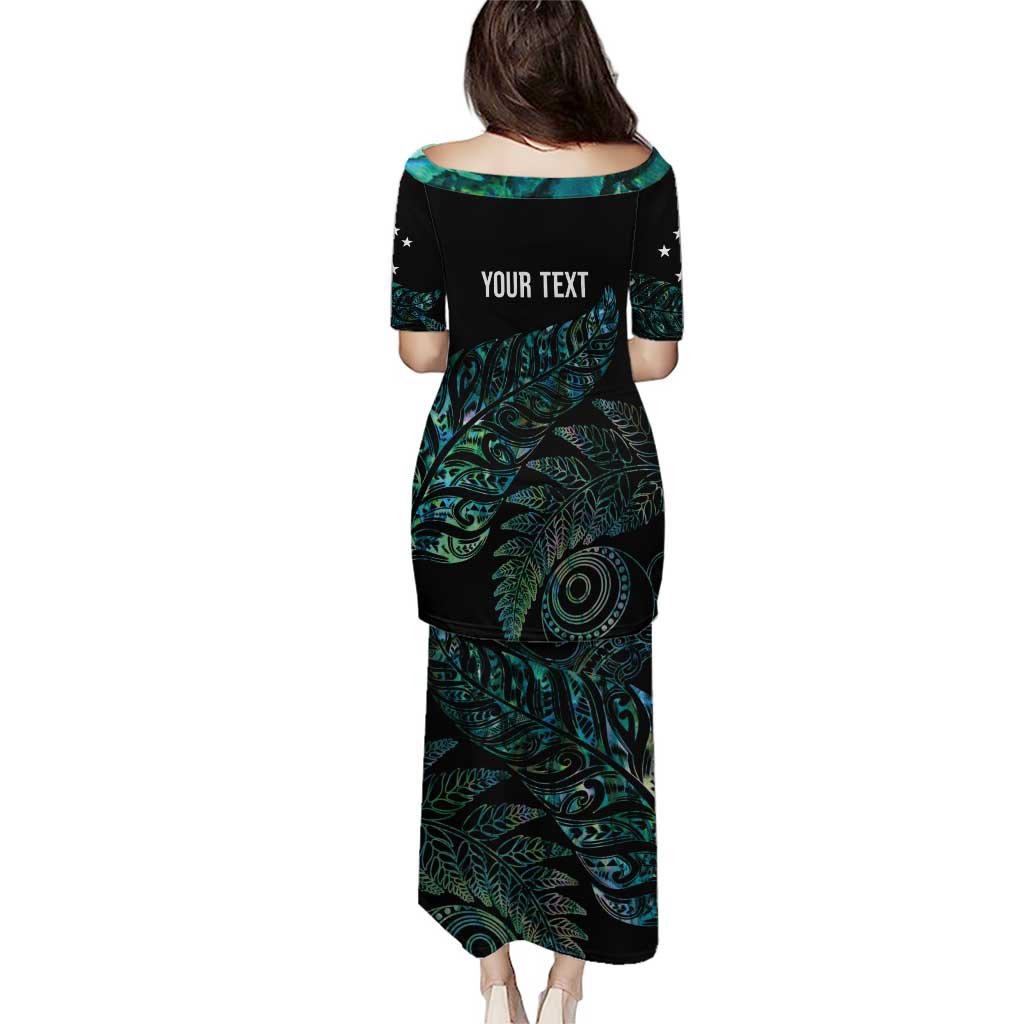 Aotearoa Personalized Lawn Bowls Maori Puletasi New Zealand Paua Shell Tribal Silver Fern LT7 - Polynesian Pride
