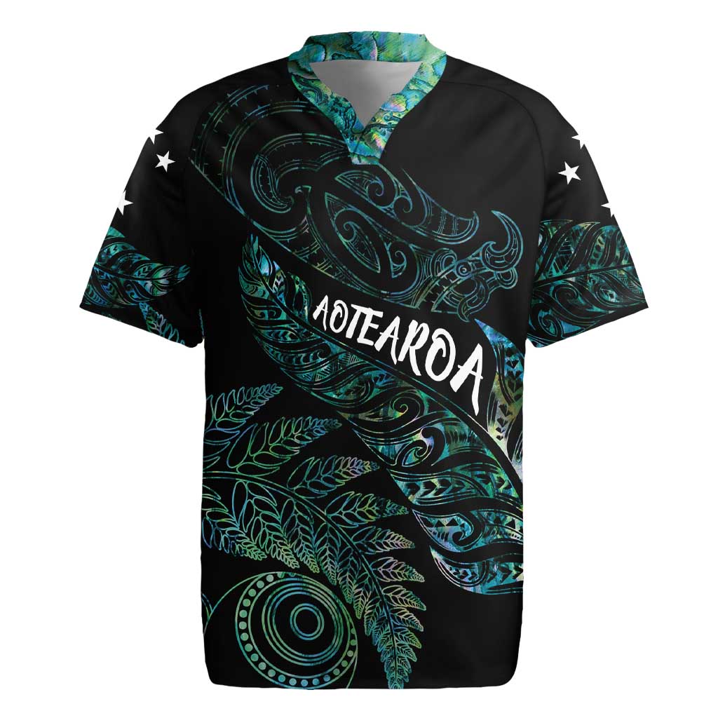 Aotearoa Personalized Lawn Bowls Maori Rugby Jersey New Zealand Paua Shell Tribal Silver Fern LT7 Green - Polynesian Pride