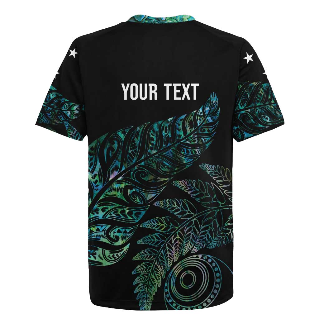 Aotearoa Personalized Lawn Bowls Maori Rugby Jersey New Zealand Paua Shell Tribal Silver Fern LT7 - Polynesian Pride
