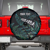 Aotearoa Personalized Lawn Bowls Maori Spare Tire Cover New Zealand Paua Shell Tribal Silver Fern LT7 - Polynesian Pride