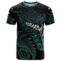 Aotearoa Personalized Lawn Bowls Maori T Shirt New Zealand Paua Shell Tribal Silver Fern LT7 Green - Polynesian Pride