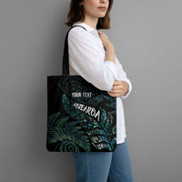 Aotearoa Personalized Lawn Bowls Maori Tote Bag New Zealand Paua Shell Tribal Silver Fern LT7 - Polynesian Pride