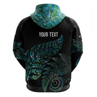 Aotearoa Personalized Lawn Bowls Maori Zip Hoodie New Zealand Paua Shell Tribal Silver Fern LT7 - Polynesian Pride