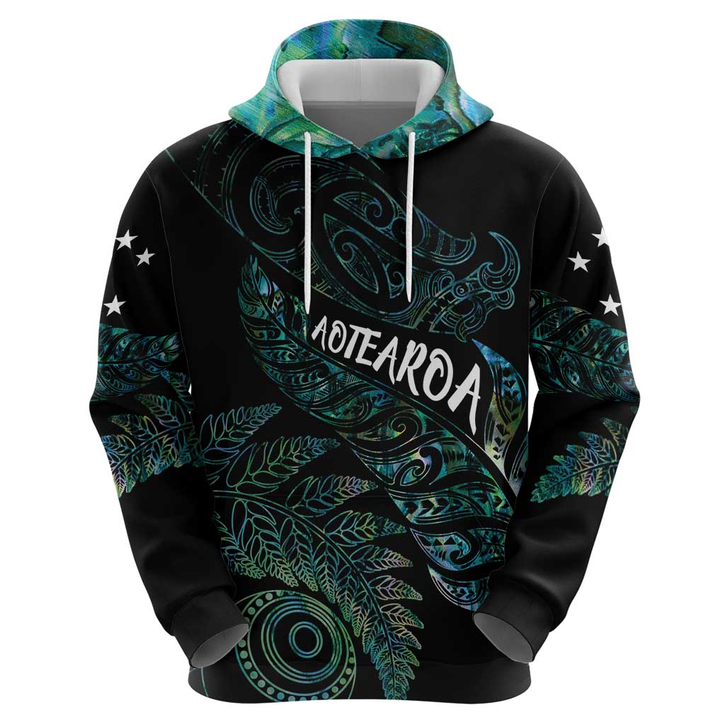 Aotearoa Personalized Lawn Bowls Maori Zip Hoodie New Zealand Paua Shell Tribal Silver Fern LT7 - Polynesian Pride