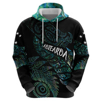 Aotearoa Personalized Lawn Bowls Maori Zip Hoodie New Zealand Paua Shell Tribal Silver Fern LT7 - Polynesian Pride