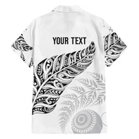 Aotearoa Personalized Lawn Bowls Maori Family Matching Mermaid Dress and Hawaiian Shirt New Zealand White Tribal Silver Fern LT7 - Polynesian Pride