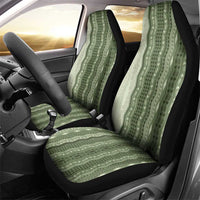 Vintage Sage Green Hawaiian Traditional Kapa Mix Flowers Lei Car Seat Cover LT7 - Polynesian Pride