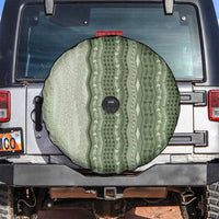 Vintage Sage Green Hawaiian Traditional Kapa Mix Flowers Lei Spare Tire Cover LT7 Sage Green - Polynesian Pride