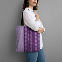 Vintage Violet Hawaiian Traditional Kapa Mix Flowers Lei Tote Bag