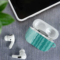 Vintage Teal Hawaiian Traditional Kapa Mix Flowers Lei AirPods Case LT7 - Polynesian Pride