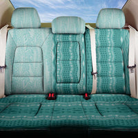 Vintage Teal Hawaiian Traditional Kapa Mix Flowers Lei Back Car Seat Cover