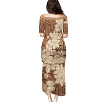 Samoa Women's Day Family Matching Puletasi and Hawaiian Shirt Tiale Flower Mix Siapo Tapa LT7 - Polynesian Pride