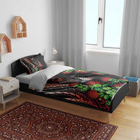 Aloha Hawaii Manta Rays Bedding Set Red Ohia Lehua