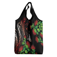 Aloha Hawaii Manta Rays Grocery Bag Red Ohia Lehua LT7 - Polynesian Pride