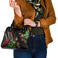 Aloha Hawaii Manta Rays Shoulder Handbag Red Ohia Lehua