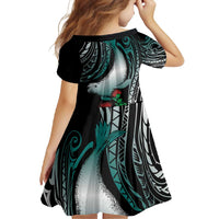 Aloha Hawaii Monk Seal Family Matching Short Sleeve Bodycon Dress and Hawaiian Shirt Mix Ohia Lehua LT7 - Polynesian Pride