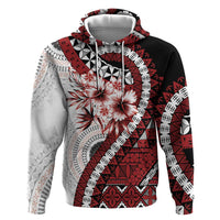 Bula Fiji Hoodie White Kaivity Masi Tapa LT7 Pullover Hoodie White - Polynesian Pride
