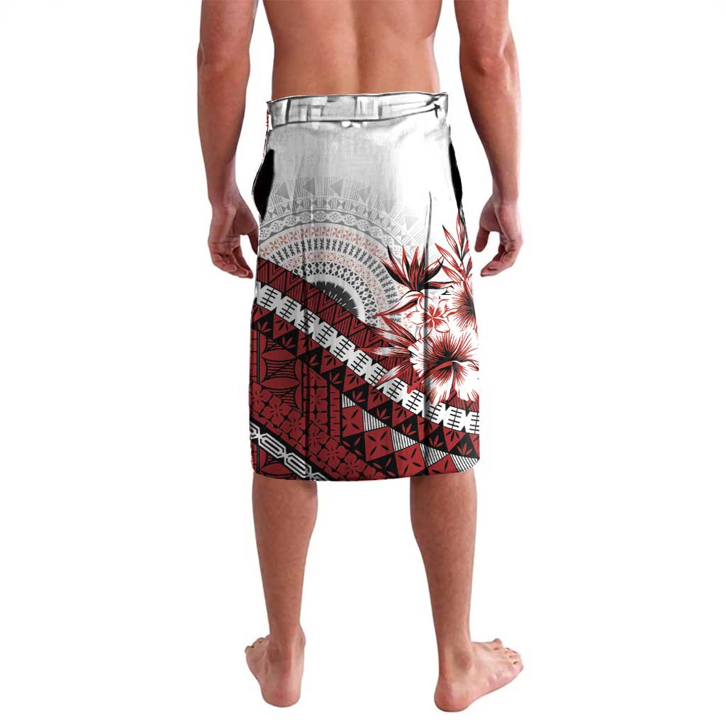 Bula Fiji Lavalava White Kaivity Masi Tapa