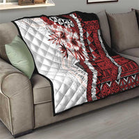 Bula Fiji Quilt White Kaivity Masi Tapa LT7 - Polynesian Pride