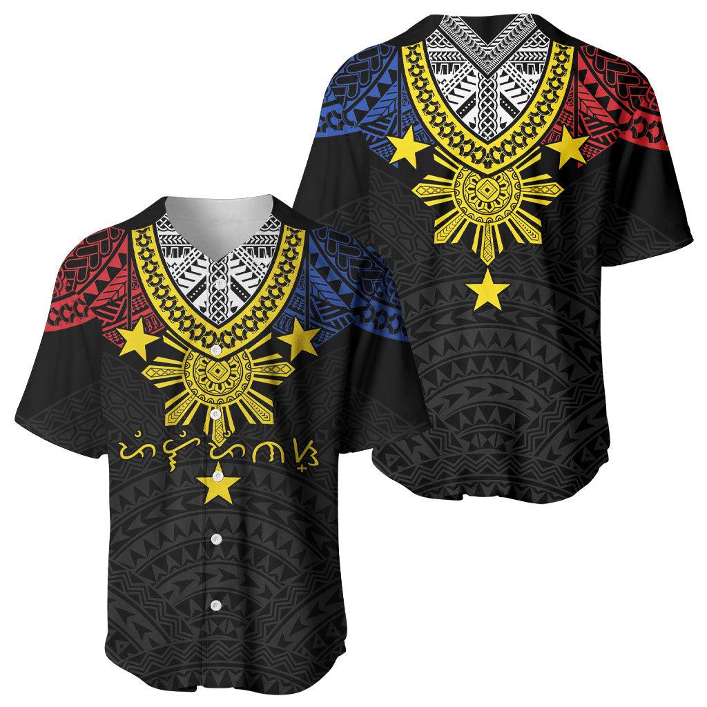 Philippines Heritage Baybayin Mix Polynesian Baseball Jersey