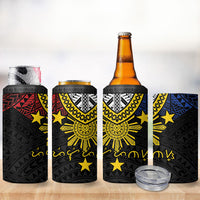 Philippines Heritage Baybayin Mix Polynesian 4 in 1 Can Cooler Tumbler