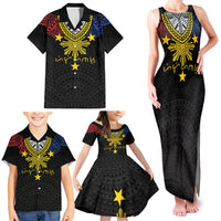 Philippines Heritage Baybayin Mix Polynesian Family Matching Tank Maxi Dress and Hawaiian Shirt LT7 - Polynesian Pride