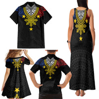Philippines Heritage Baybayin Mix Polynesian Family Matching Tank Maxi Dress and Hawaiian Shirt LT7 - Polynesian Pride