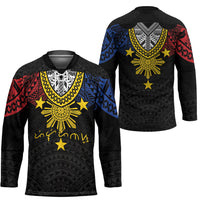 Philippines Heritage Baybayin Mix Polynesian Hockey Jersey LT7 - Polynesian Pride