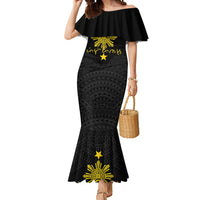 Philippines Heritage Baybayin Mix Polynesian Mermaid Dress LT7 Women Black - Polynesian Pride